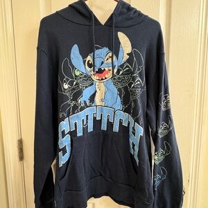 Disney Stitch hooded sweatshirt large
